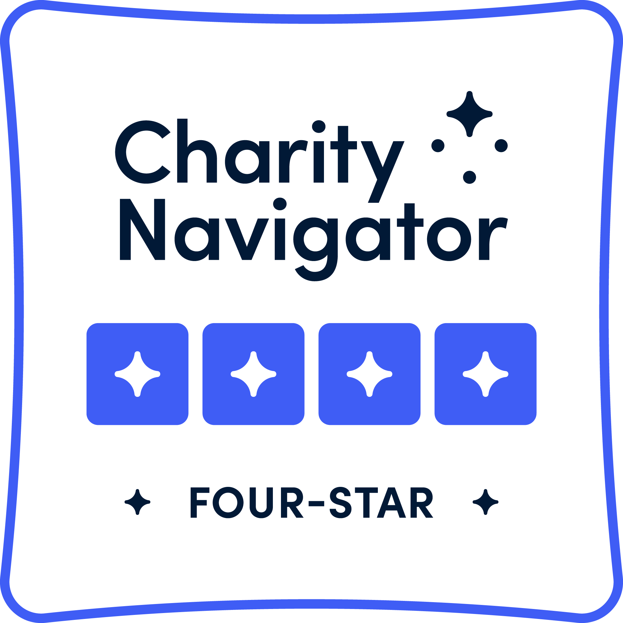 charity navigator four-star rating seal